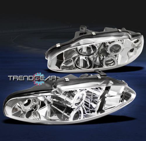 95-96 mitsubishi eclipse/97-98 eagle talon ccfl halo projector headlight chrome