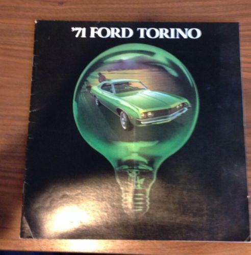 Vintage 1971 rare ford torino brochure cobra gt brougham 