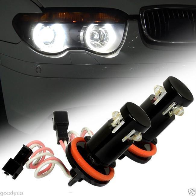 2008-2011 bmw 1,3,5 series xenon hid led angel eye halo ring bulbs 2 pieces 