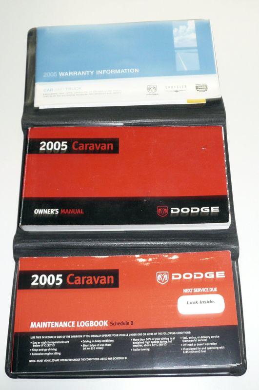 2005 05 dodge caravan factory owners manual … free shipping