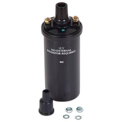 Mallory marine ignition coil marine canister round oil filled black internal