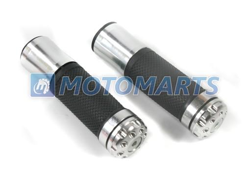 7/8" 22mm silver handlebar hand grips for cbr 600 900 1000 rr 954 919 923 1100xx