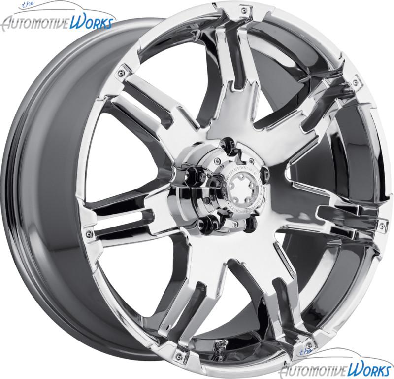 1 - 16x8 ultra 237 238 gauntlet 8x165.1 8x6.5 +10mm chrome wheel rim inch 16"