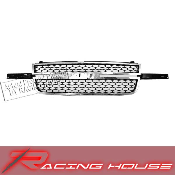 06-07 chevy silverado 1500hd matte gray honeycomb grille grill replacement