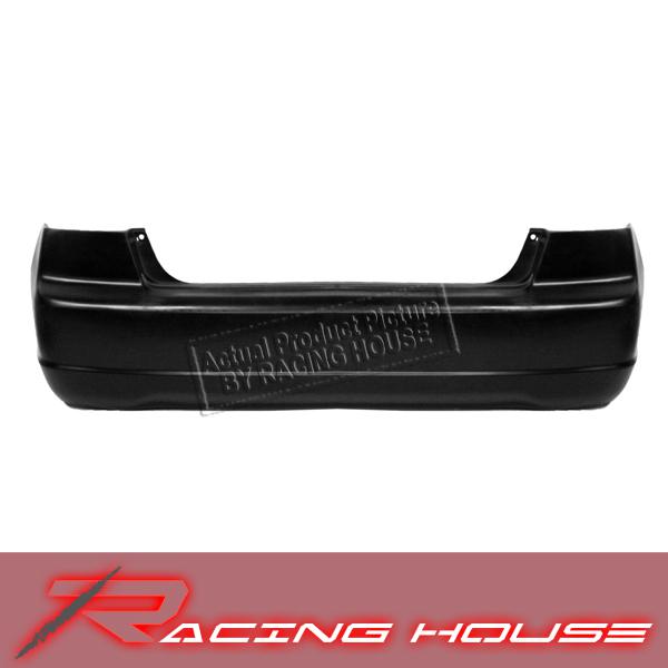 2001-2003 honda civic 4dr dx/lx/hx/ex unpainted primered black rear bumper cover