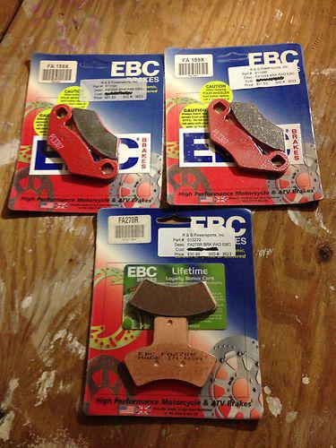 Ebc front and rear brake pads polaris scrambler 400 4x4