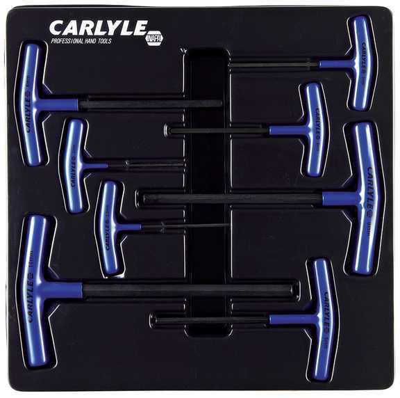 Carlyle hand tools cht thhs8m - hex key set, hex t-handle metric