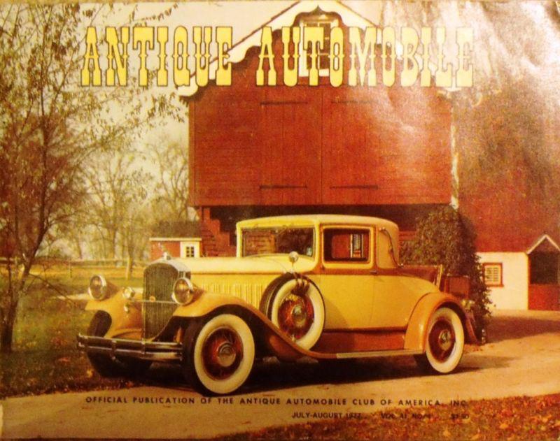 Antique automobile  jul-aug 1977 thomas flyer b.s.a. 3-wheeler 1935 rosengart