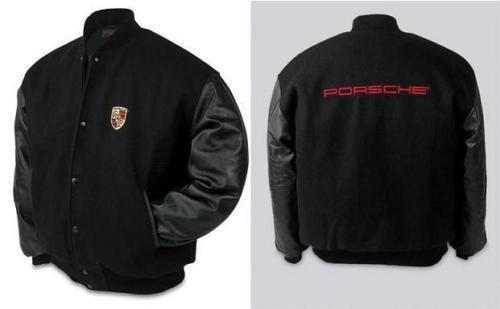 New genuine porsche laguna varsity jacket black medium