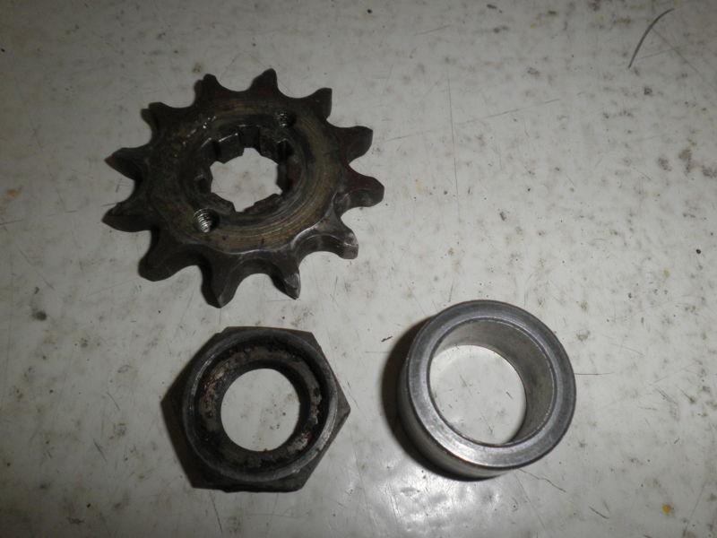 Vintage yamaha ty 350 trials c'shaft sprocket, nut & spacer