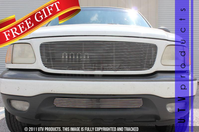 1999 - 2002 ford expedition upper & bumper 2pc combo chrome billet grille kit