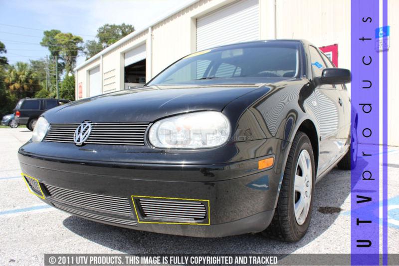 2000  - 2005  volkswagen golf 2pc bumper accents chrome billet grille gls gti 