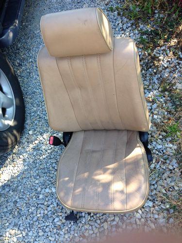 84-91 bmw e30 front driver seat tan beige 318 325 oem