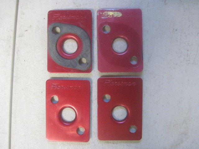 Lot of 4 ikf horstman red restrictor plates .500 for flathead go kart racing