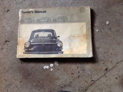 1971 vw volkswagen type 3 squareback fastback owners manual