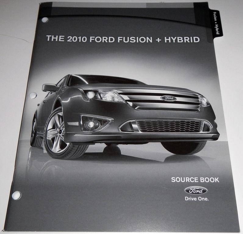 2010 ford fusion + hybrid source book brochure