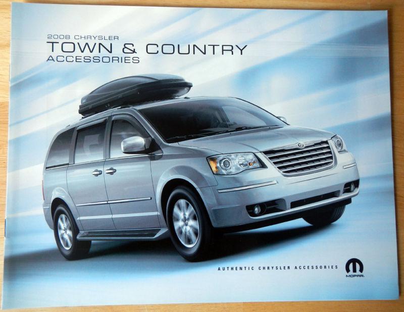 New 2008 chrysler town & country accessories brochure