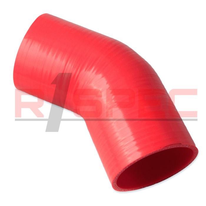 Universal 3.15'' 80mm 3 ply 45 degree red silicone hose coupler intercooler hose