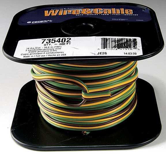 Belden bel 735402 - wire - primary, brown, yellow, green