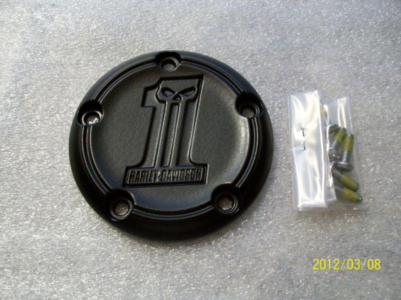 Harley timer insert #1 twin cam 88-96-103-matte black powder coat-fit 1999-2013