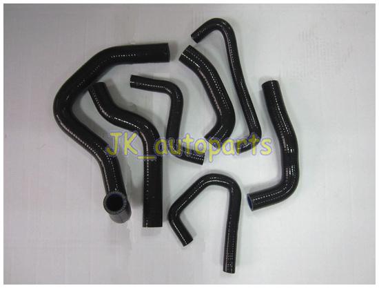 Kawasaki zx6r zx6 600 07-08 ninja radiator silicone coolant black hose kit