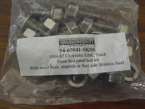 1954-1987 chevy gmc truck front bed panel bolt kit