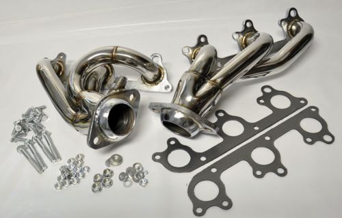 Ford mustang 05-10 4.0l v6 stainless exhaust manifold headers performance shorty