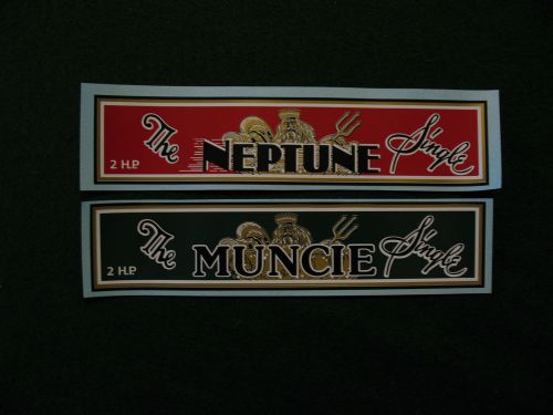 Antique neptune outboard motor decals