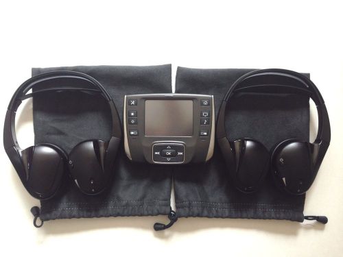 2012-2014 land range rover sport lr3 dvd remote control &amp; wireless headphone oem