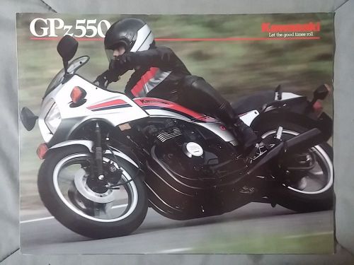 Sell 1983 KZ1100 SHAFT DRIVE NOS KAWASAKI BROCHURE SPEC SHEET RARE ...