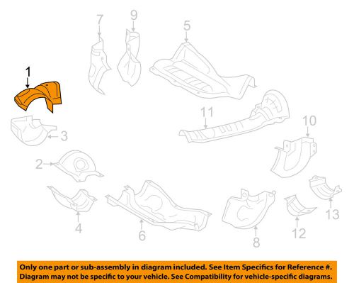 Subaru oem 13-14 legacy heat shields-exhaust-converter shield right 44651ac72a