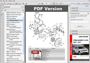 Land rover freelander 2007 2008 2009 2010 2011 factory service repair fsm manual