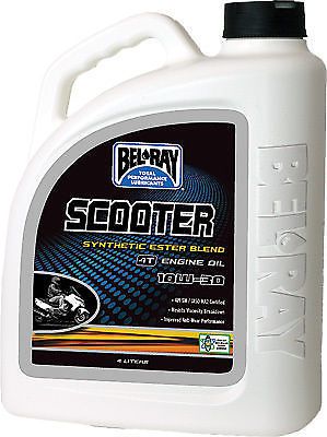 Bel-ray 4 liter scooter synthetic ester blend 4t engine oil 10w-30 99430-b4lw
