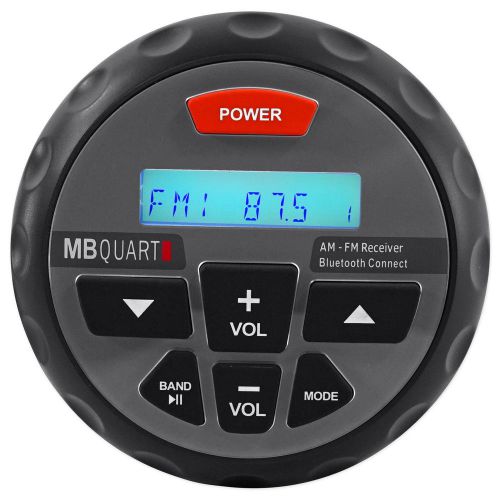 Mb quart nautic gmr-1 marine atv boat stereo digital receiver radio w/ bluetooth