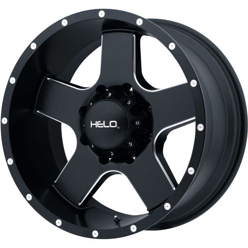 18x9 black milled helo he886 5x5 -12 wheels federal couragia mt 275/65/18 tires