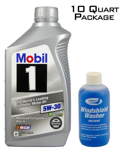Mobil 1 full synthetic 5w-30 (10 quarts) + free oil diverter + and window wash