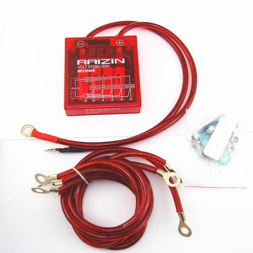 Car efficient fuel power voltage stabilizer regulator grounding digital display