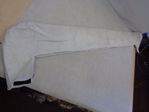 Bimini boot off white with metal zipper 72 1/2&#034; x 8 1/4&#034; marine boat