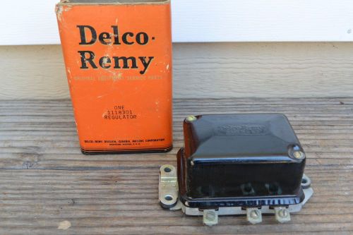 1940 - 1949 buick cadillac voltage regulator nos gm delco 1118301 d601 6 volt