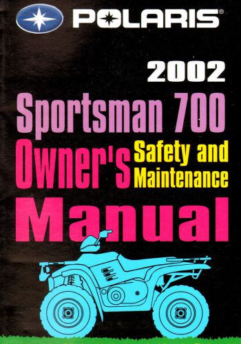 2002 polaris sportsman 700 atv owners manual -polaris sportsman 700 atv