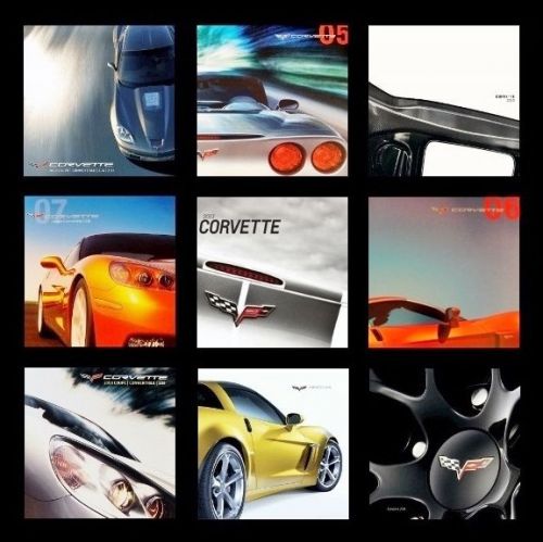 Corvette ls2 z51 book brochure set - 2005 2006 2007 chevrolet: coupe convertible