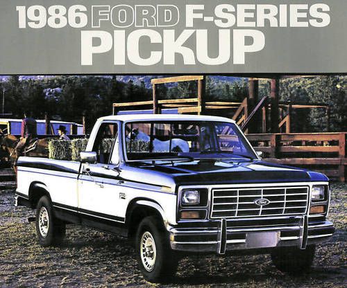 1986 ford f-series pickup truck brochure-f150-f250 hd-f350-4x4-f 150-f 250-f 350