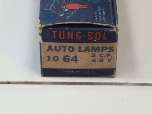 Vintage box tung-sol ts 10 64 6-8v 3cp light lamp nos nib bulbs car old truck