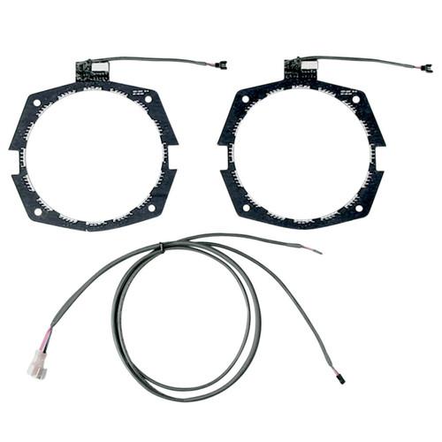 Led rings for 7.25â fairing speakers 06-13 harley street/ultra/roadglide