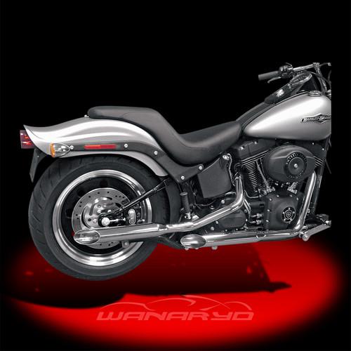 Cycle shack 1 3/4inch  "m" pipes,slash-out for 2007-2011 harley softail