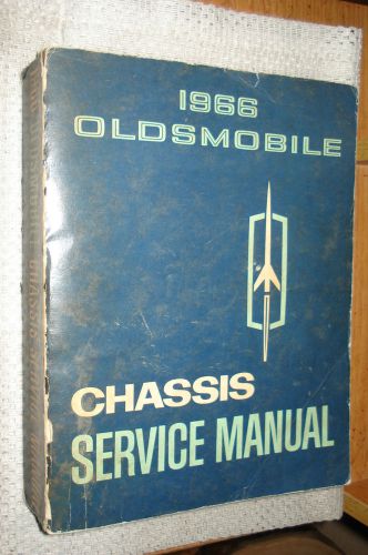 1966 oldsmobile shop manual service book original rare 442 cutlass supreme f85 +