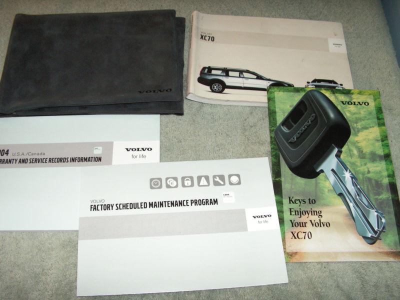 2004 volvo xc 70 owners manual set