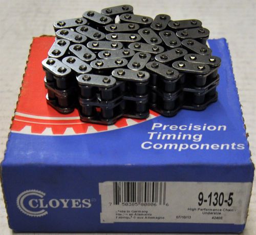 Cloyes gears 9-130-5 true roller timing chain double roller sb chevy -.005&#034;