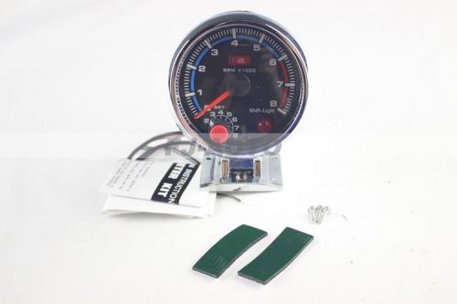 White oil/water pressure/temperature gauge brand new  3&#034;75  led tachometer