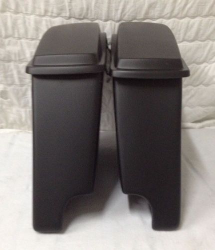 Stretched extended saddlebag 4&#034; harley touring(fits harley davison softail)